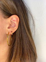 Pendientes aros dorados