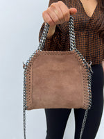 Bolso pocket bag ante taupe