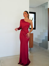 Wine knot assimilation dress