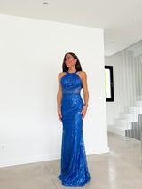 Halter dress klein rhinestones