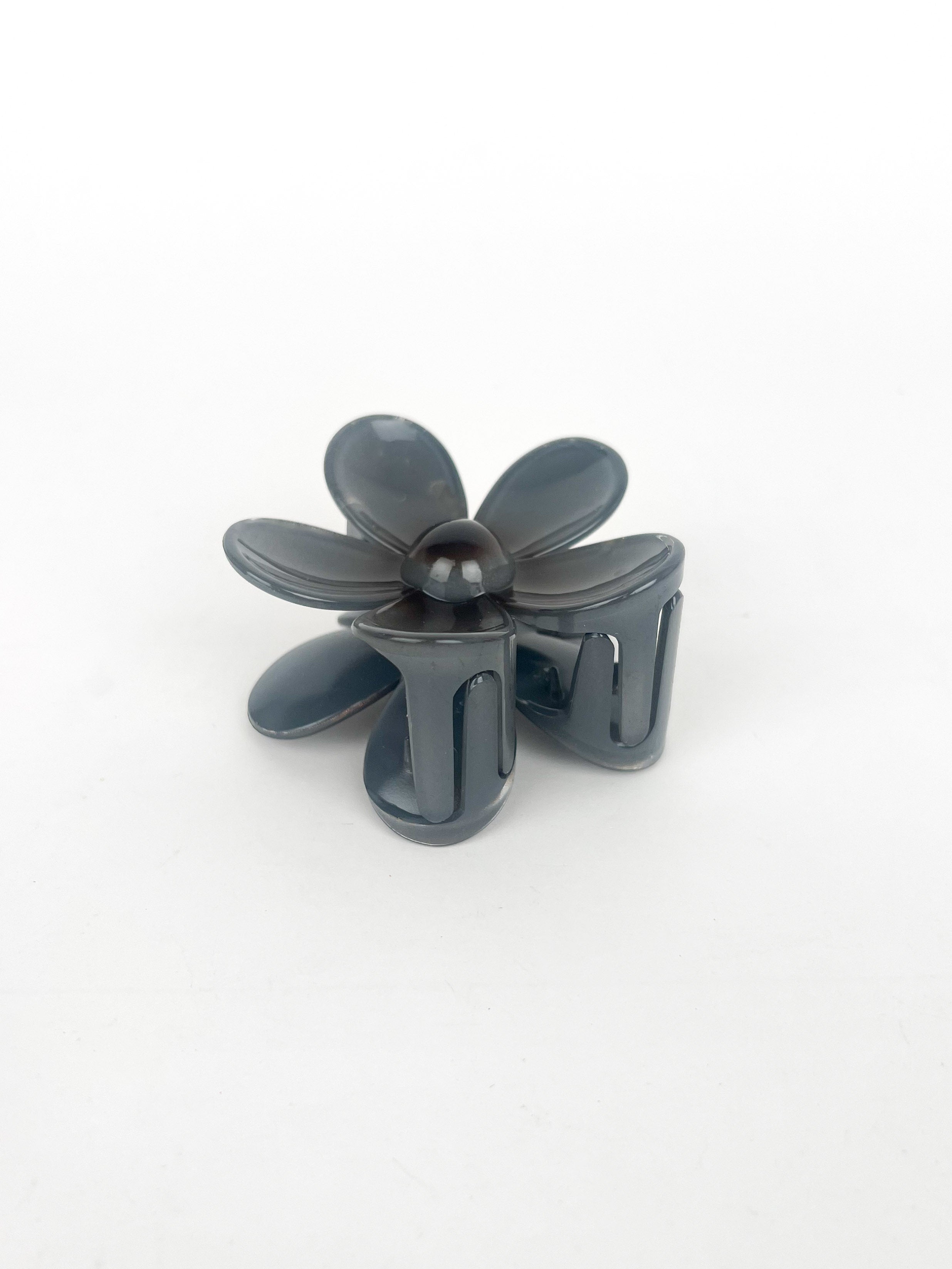 Gray flower clip