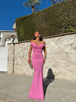 Pink mermaid boat dress