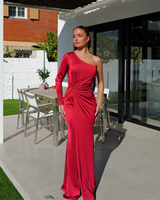 Wine knot assimilation dress