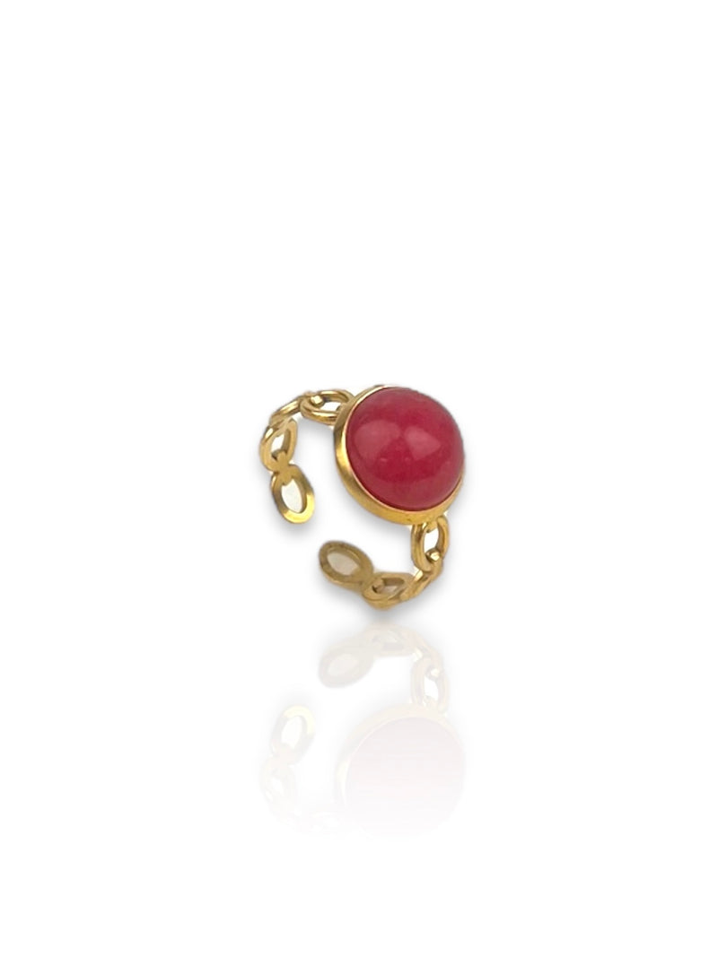 Bordeaux sphere ring