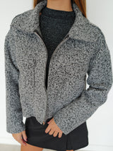 Chaqueta lana gris