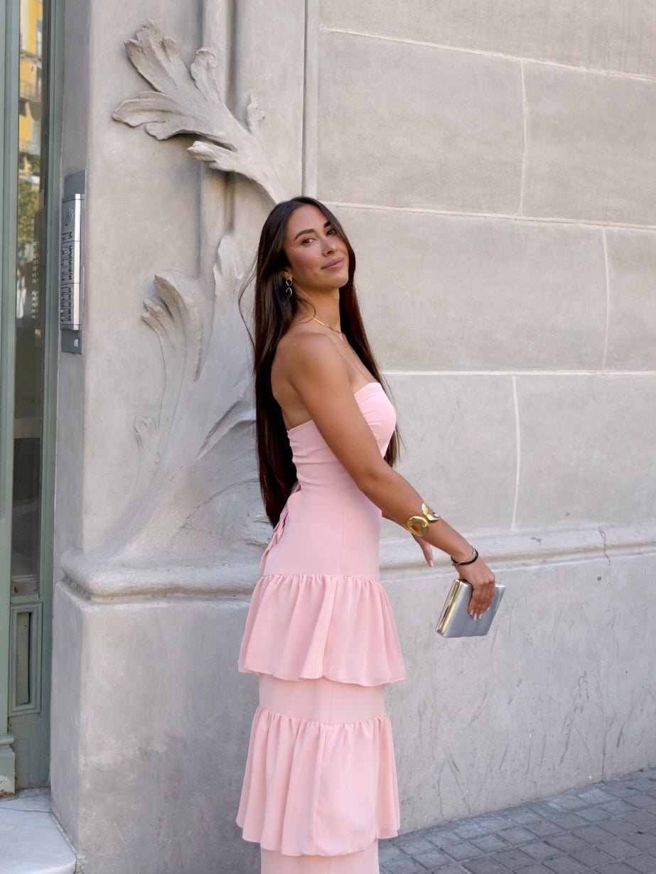 Pink ruffled dress - SORELLAS
