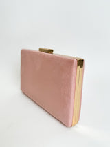 Pale pink horizontal clutch