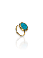 Blue round ring