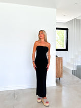 Backless backless dress black