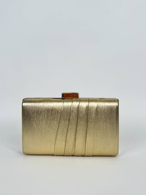 Gold banded clutch