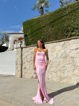 Strapless strapless strapless pink dress