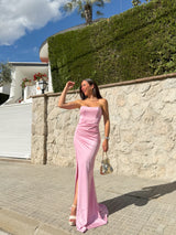 Strapless strapless strapless pink dress