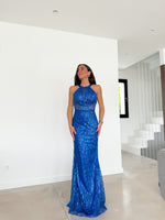 Halter dress klein rhinestones