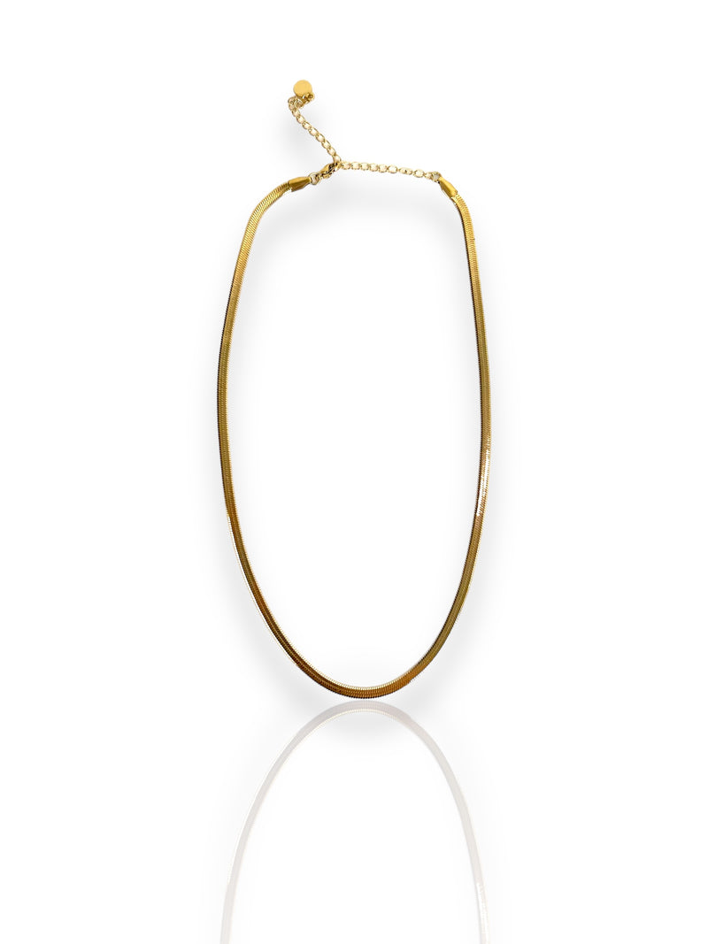 Fine golden chain necklace