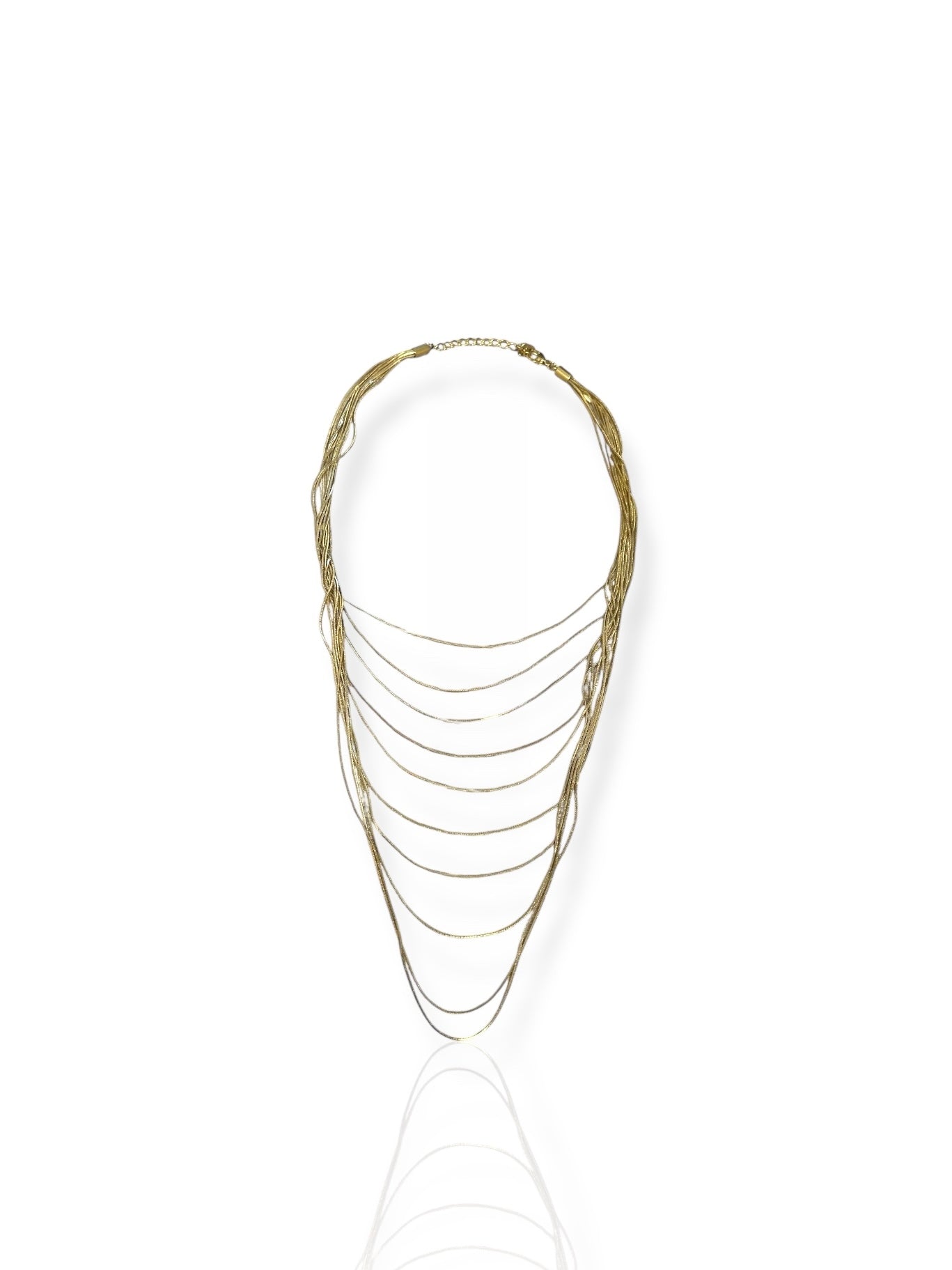 Multi golden waterfall pendant