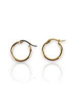 Gold plated hoop earrings