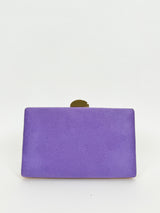 Lilac round horizontal clutch