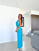 Long dress turquoise knot peak