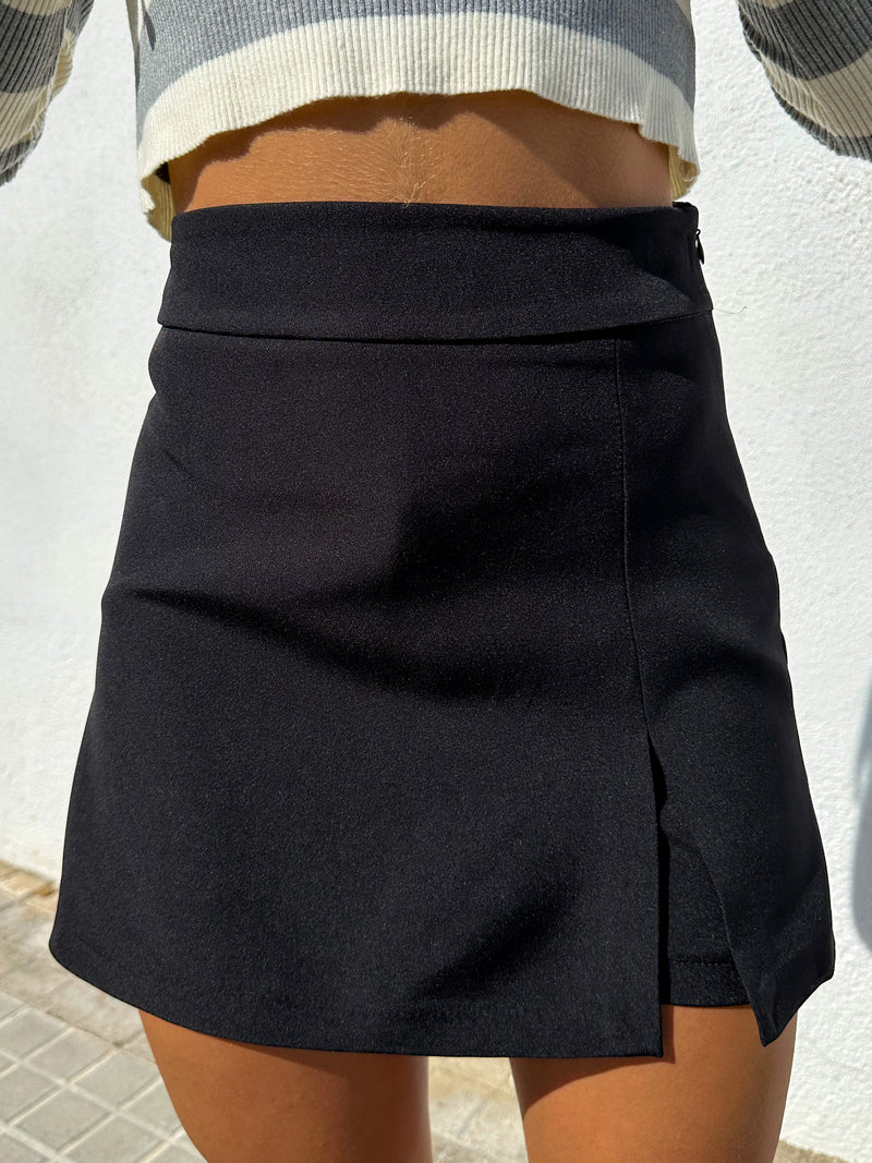 Black trouser skirt