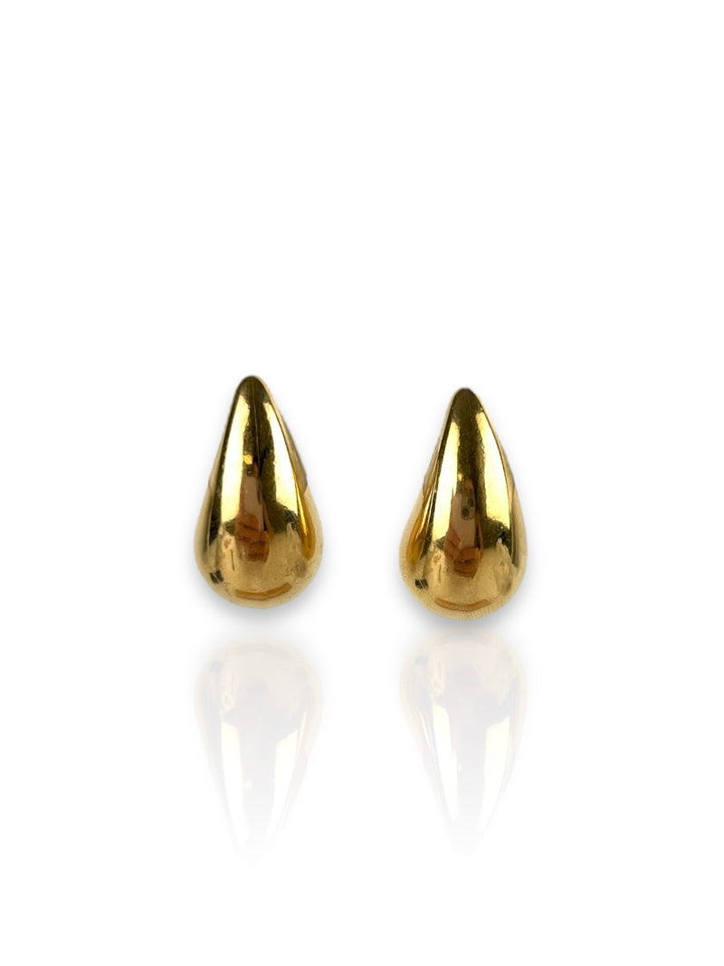 Small golden drop earrings