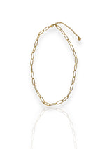 Gold link necklace