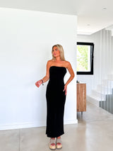 Backless backless dress black