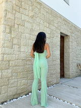 Mint multi tulle jumpsuit