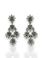 White flowers earrings