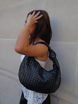 Large black knot bag