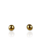 Golden bead earrings