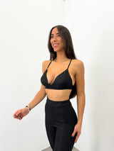 Top lurex set black