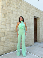 Mint multi tulle jumpsuit