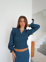 Top nest sleeves blue