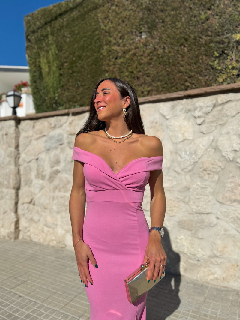 Pink mermaid boat dress