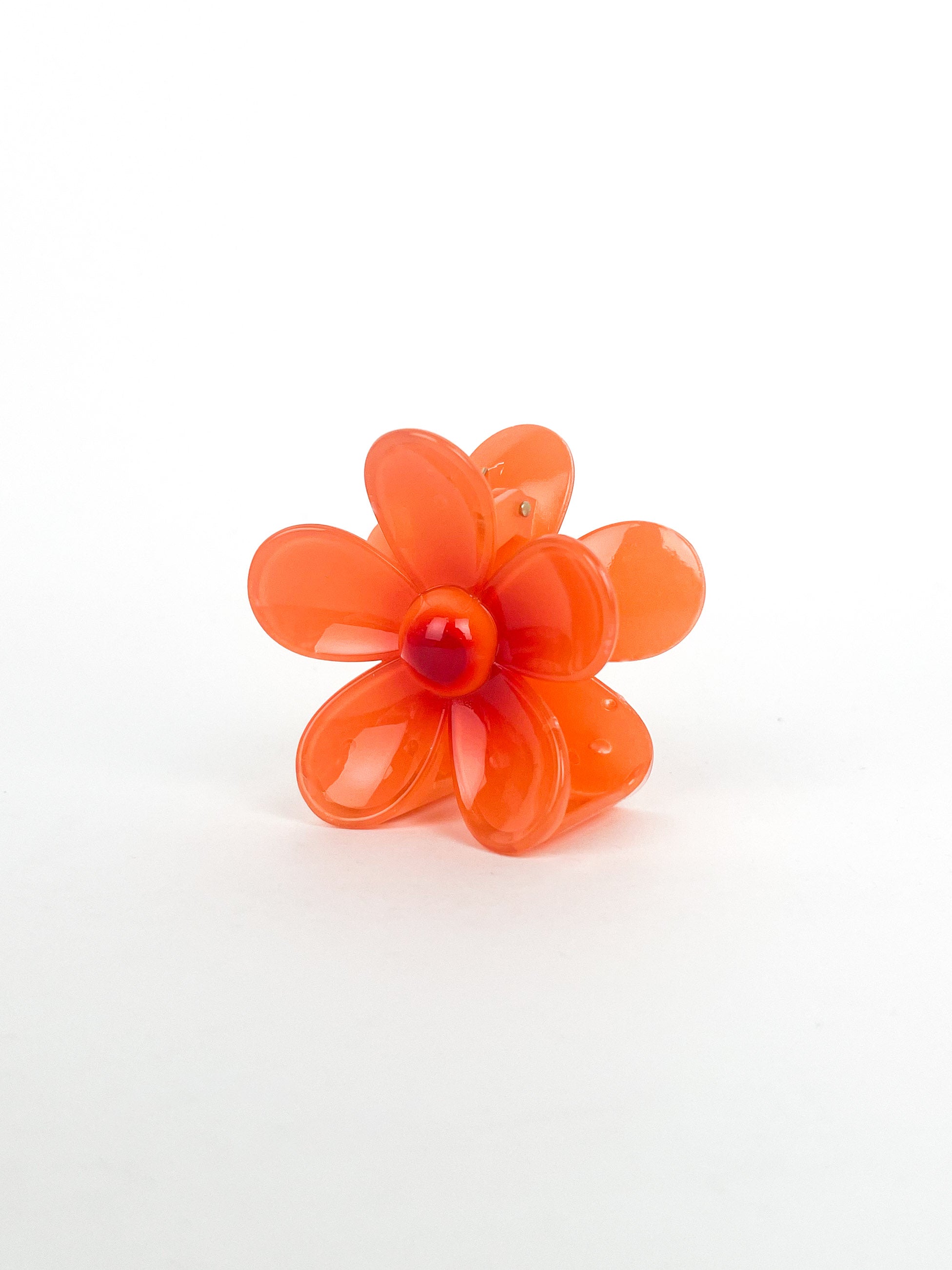 Orange flower clip