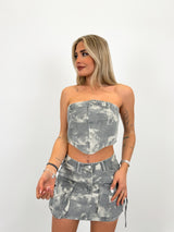 Camouflage band top