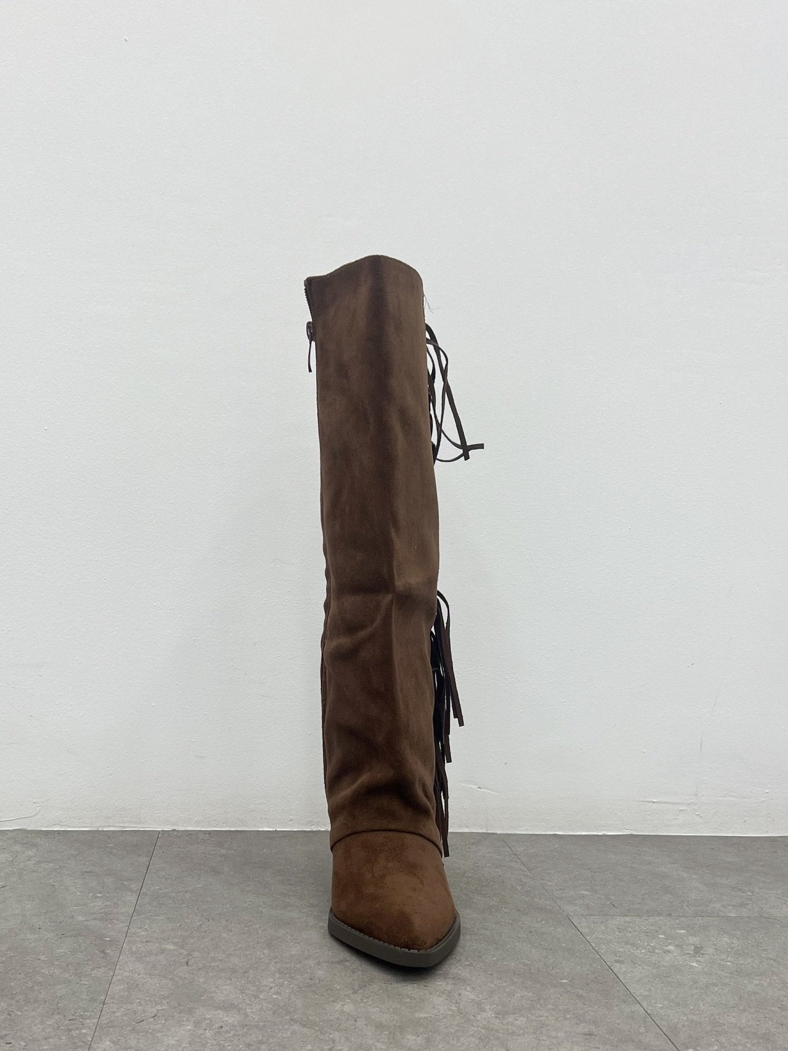 Chocolate cowboy boots with side fringes - Sorellas The Brand Barcelona S.L.