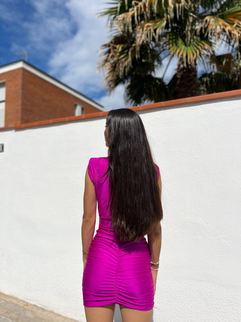 Yellow mini bow dress