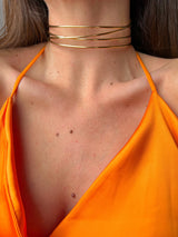 Triple golden choker