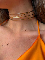 Triple golden choker