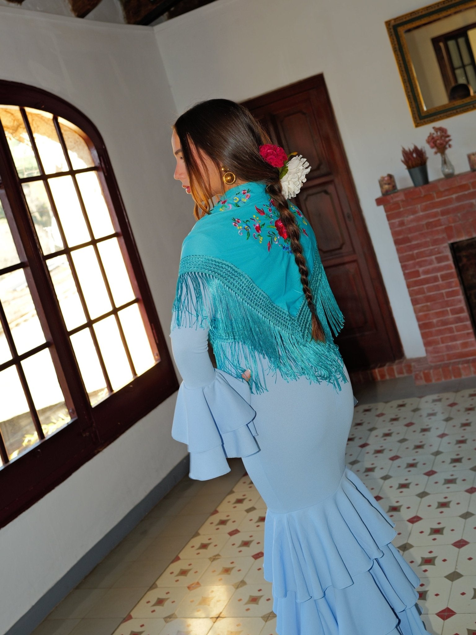 Light blue ruffled flamenco dress - Sorellas The Brand Barcelona S.L.