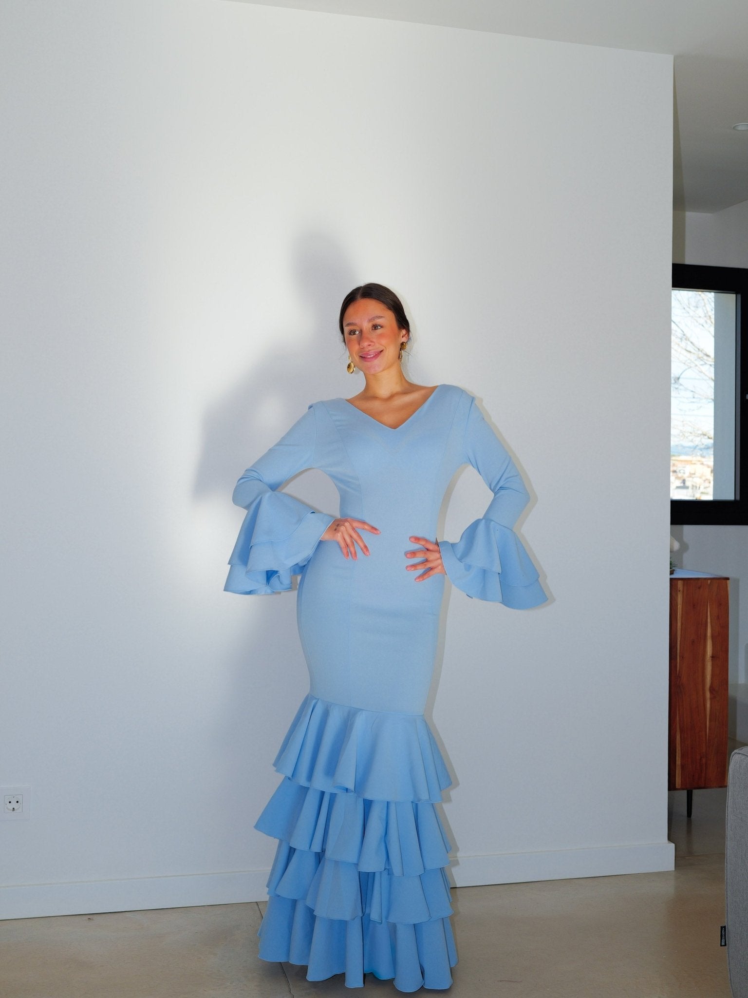 Light blue ruffled flamenco dress - Sorellas The Brand Barcelona S.L.