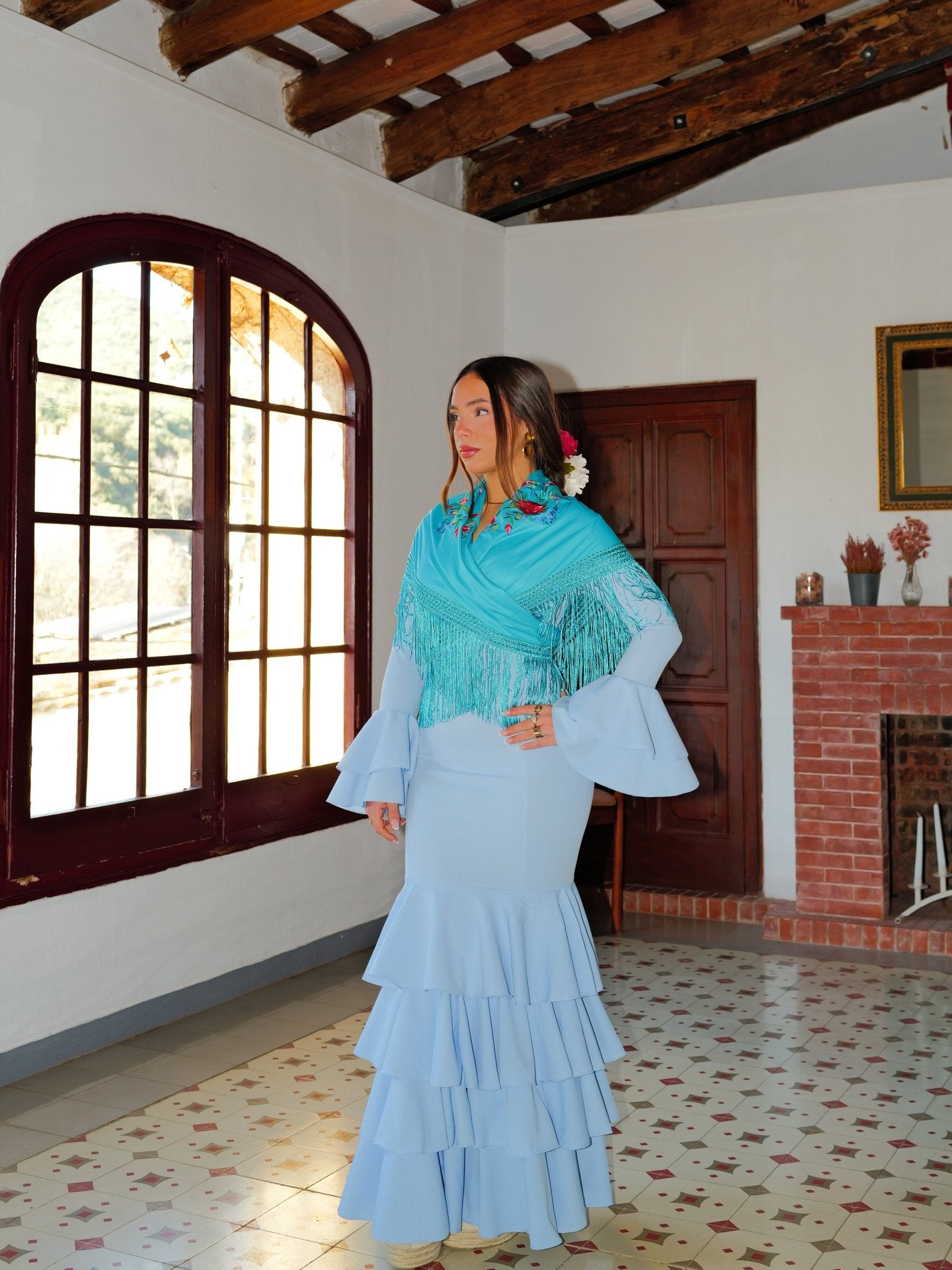 Light blue ruffled flamenco dress - Sorellas The Brand Barcelona S.L.