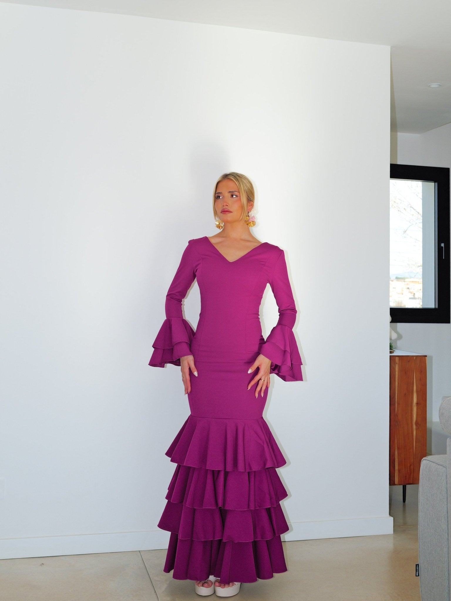 Cherry ruffled flamenco dress - Sorellas The Brand Barcelona S.L.