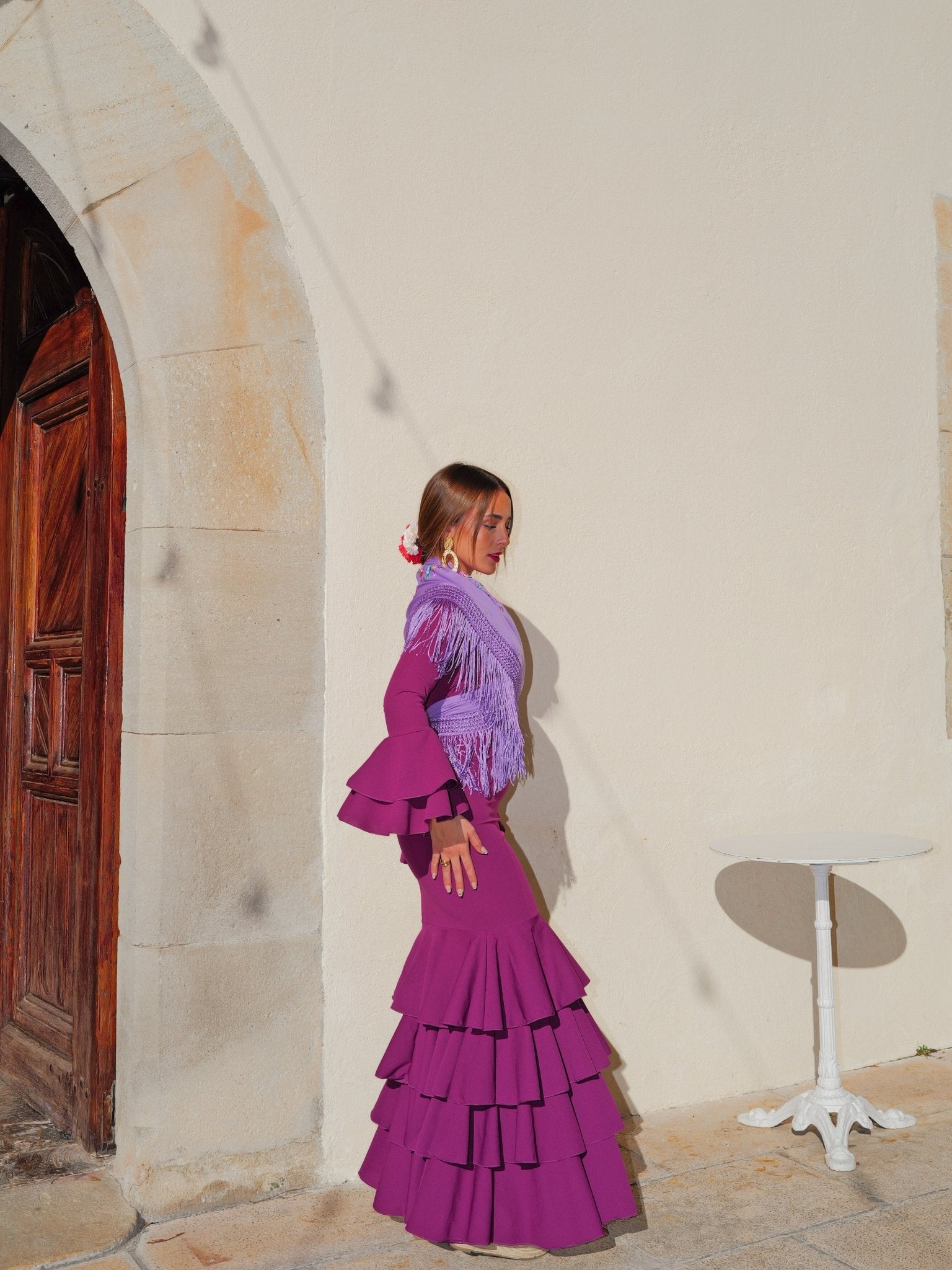Cherry ruffled flamenco dress - Sorellas The Brand Barcelona S.L.