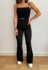 Black bell bottom pants