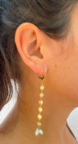 Rhombus drop earrings