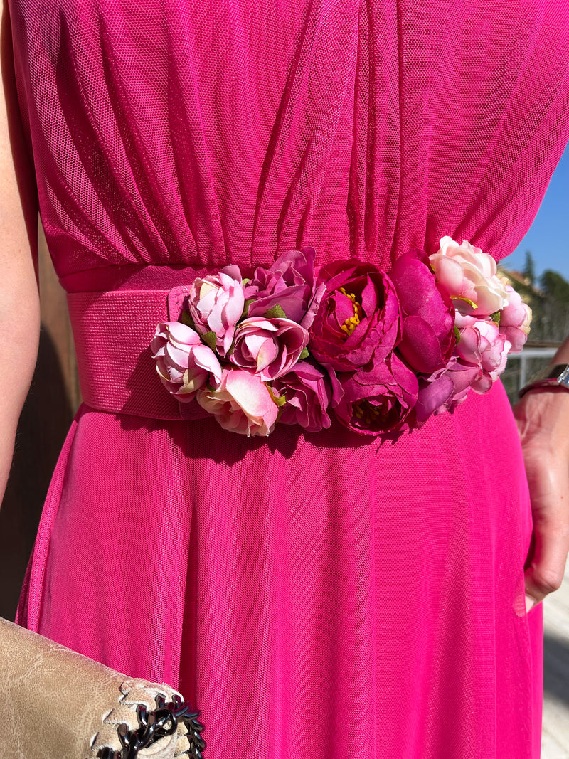 Fuchsia flower belt