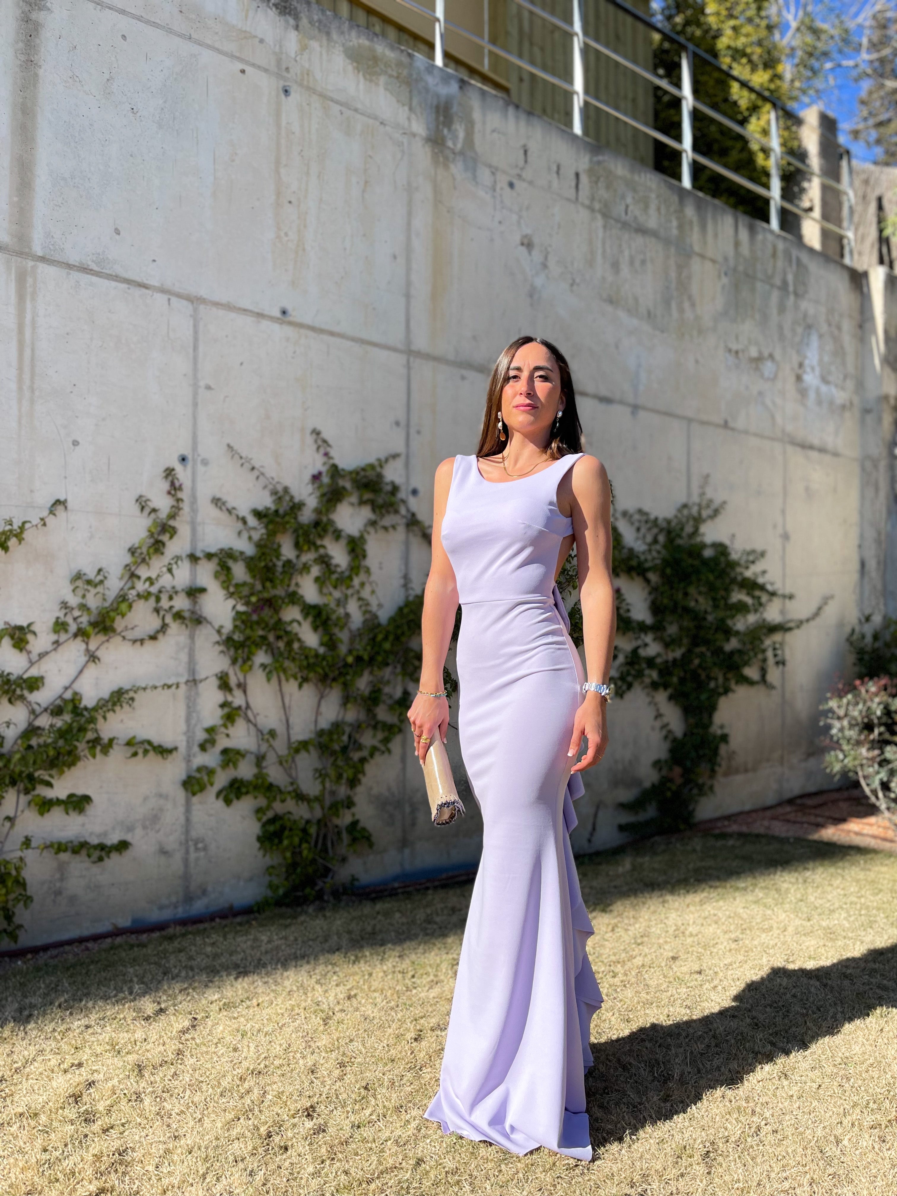 Lilac mermaid long dress