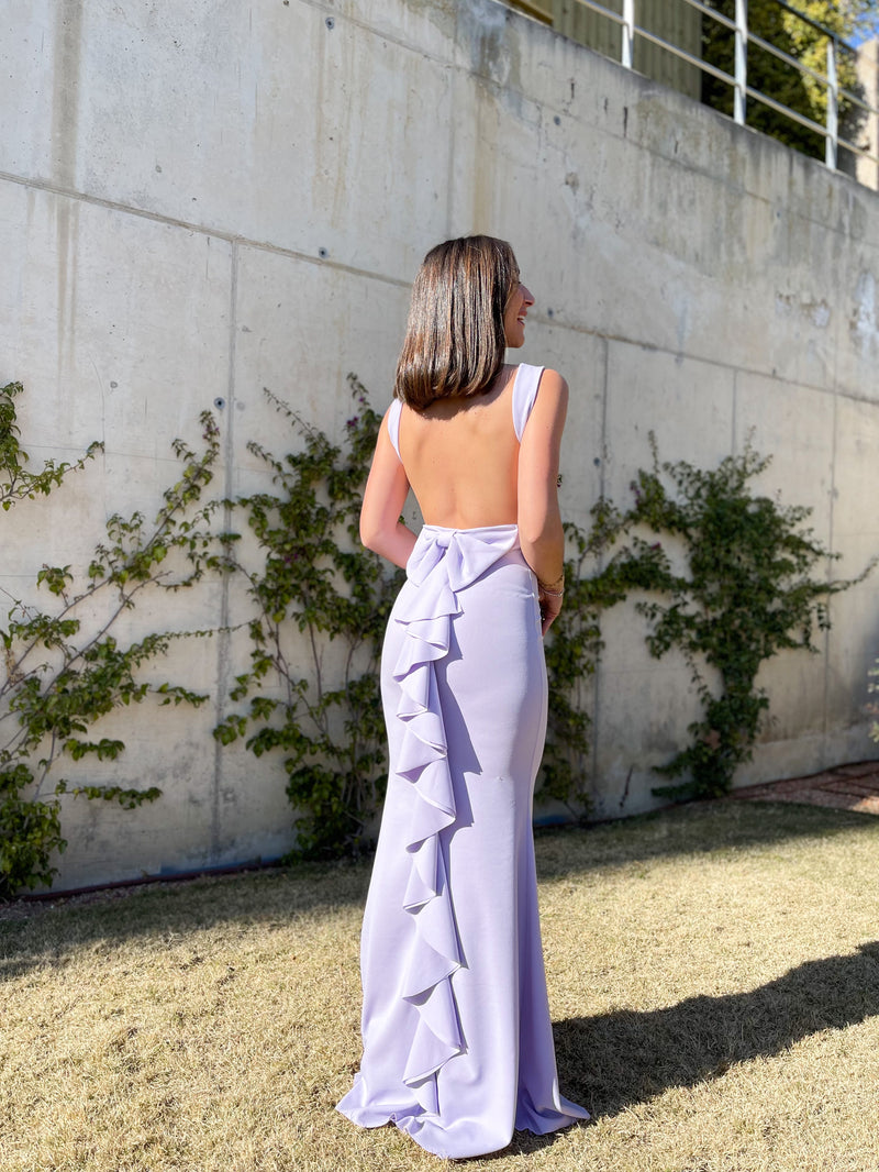 Lilac mermaid long dress